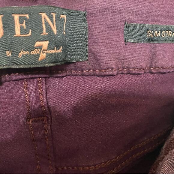 Jen 7 by 7 For All Mankind Jeans in Plum NEW
 Size 6 - Picture 5 of 8